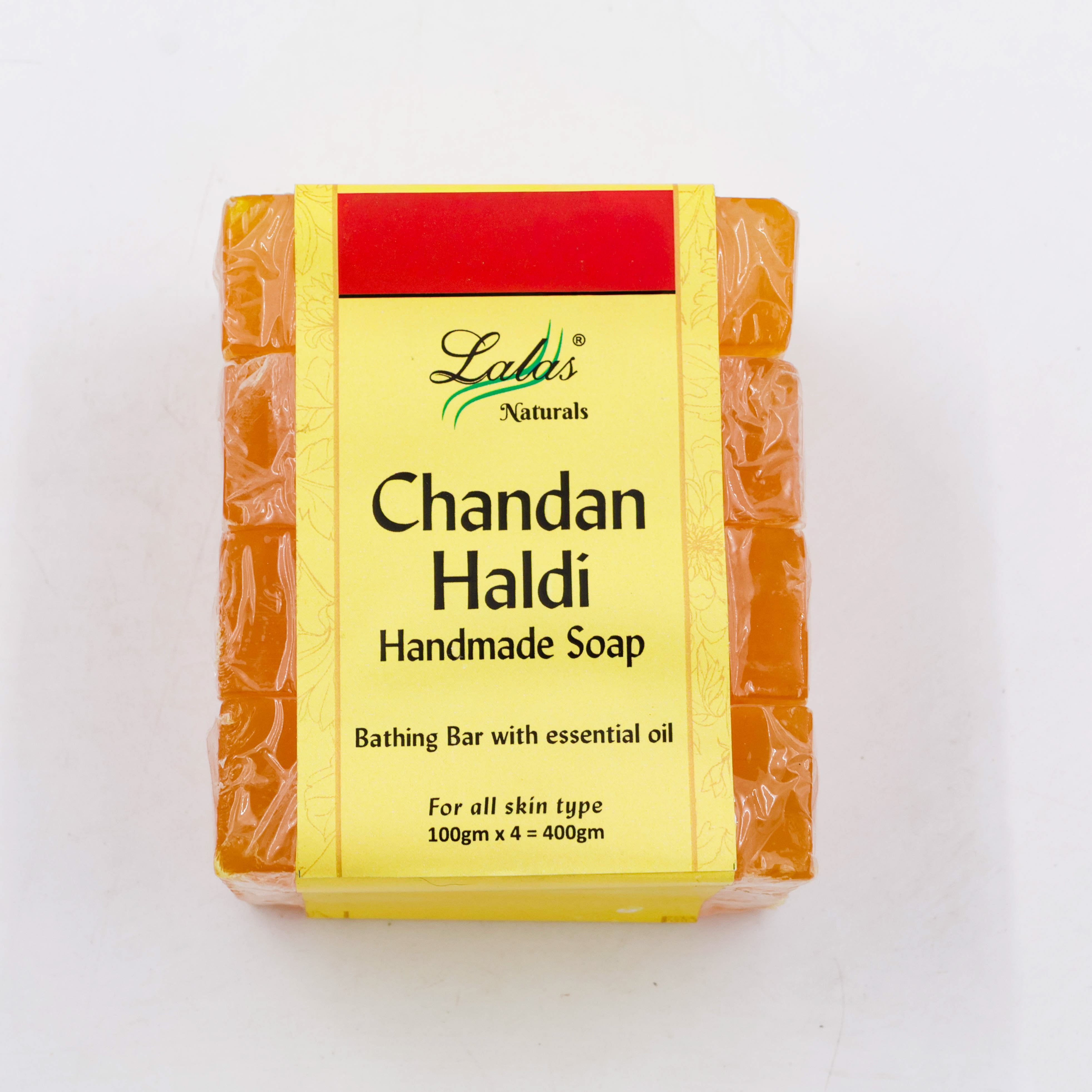 Lalas Soap Handmade Chandan Haldi 4PC 400 g